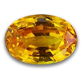                       5.25 ratti yellow sapphire natural gemstone pukhraj for unisex                                              