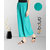 Fabclub Women's Heavy Rayon Solid Plain Free Size Palazzo (Turquoise)