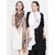 Get Wrapped Multicolour Polyester Printed Scarves for Women - Pack of 2