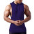 THE BLAZZE 0054 Men's Hooded Sleeveless T-Shirt Gym Tank Gym Stringer Tank Top Muscle Gym Bodybuilding Vest Fitness Work