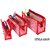 Rv Marketing 3-Set Travel Makeup Pouch Toiletry Cosmetic Shaving Kit Bag For Men and Women (Red)