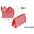 Rv Marketing 3-Set Travel Makeup Pouch Toiletry Cosmetic Shaving Kit Bag For Men and Women (Red)