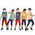 Kavin's Cotton Three-Fourth Pant with Sleeveless Tees for Boys, Pack of 5, Multicolored-Lucky