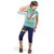 Kavin's Cotton Three-Fourth Pant with Sleeveless Tees for Boys, Pack of 5, Multicolored-Lucky