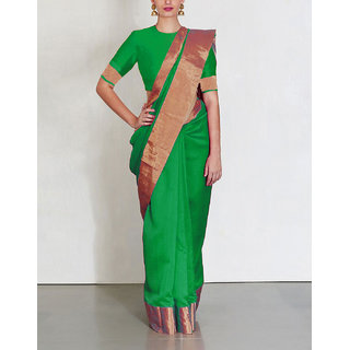                       Woman's cotton  Silk Saree with   blouse 133                                              