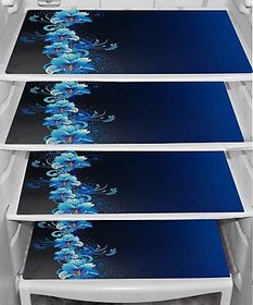 Winner PVC 4 Fridge Mats Washable Placements Perfect for Kitchen,Fridge Drawer,Table Mat (Set of 4)BLUE