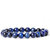 KESAR ZEMS Natural  Quartz Cats Eye Stone Stretchable Bracelet With Certificate For Unisex  (10 x 2 x 1 CM) Ivory Blue.