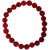 Jinanshi Fashions Hakik Agate Ruby Colour Stretchable Bracelet For Unisex (10 x 2 x 1 CM)