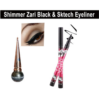                       Makeup Beauty Professional Shimmer Zari Black  Sktech Eyeliner                                              