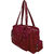Lada big size multiple pocket red hand bag for girls, ladies and womens