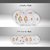 Arni Plastic Exclusive and Microwave Safe, Platic Printed Round Dinner Set of 38 Pieces