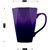 Kookee Ceramic Coffee Mug, Matte Finish, Purple - 325ml (BPD005) (Set of 2)