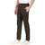 Leebonee Men's PC Sinker Solid Olive Track Pant with Side Zip Pockets and Back Pocket
