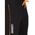 Leebonee Men's PC Sinker Solid Black Track Pant with Side Zip Pockets and Back Pocket
