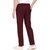 Leebonee Men's PC Terry Solid Wine Track Pant with Side Zip Pockets and Back Pocket