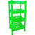 Spillbox Multipurpose Basket Stand Rack for Office Use, Home,Fruits Onion, Potato, Vegetables -4 RACKS-GREEN