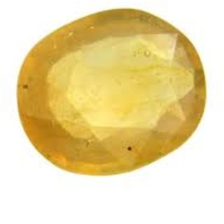 Yellow Sapphire 6.5 Carat Pukhraj Certified Natural Rashi Ratan