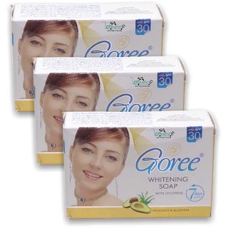                       Goree Beauty Skin Whitening Soap (Pack of 3, 100g Each)                                              