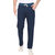 Leebonee Men's PC Terry Solid Air Force Blue Track Pant with Side Zip Pockets and Back Pocket
