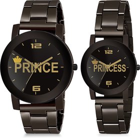 Skylark Prince  princess couple Dial Stainless Steel Chrome Plated Analog Analog Watch - For Couple