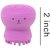 1 PC Octopus Design Silicone Facial Cleansing Brush Face Exfoliator Massager Beauty Tool (Random colour)