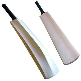 Kalindri Sports Wooden Cricket Bat for Tennis, Rubber Ball (Full, Kashmiri Full Cane)