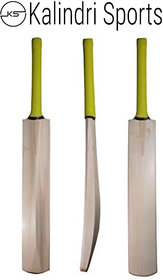 Kalindri Sports Wooden Cricket Bat Popular Willow for Tennis, Rubber Ball (5 Number, Plain)