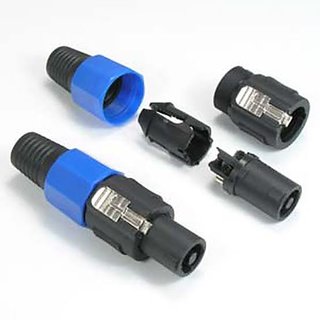                       4 pc Speakon 4 Pin Connector Male Professional Speaker Audio Cable Plug Pole Details A locking system of the Speakon co                                              