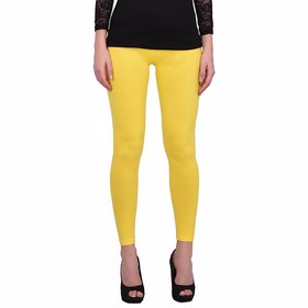 COTTON LYCRA LEGGINGS (YELLOW)