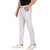Leebonee Men's PC Terry Solid White Track Pant with Side Zip Pockets and Back Pocket