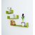 onlinecraft wooden wall shelf (ch89) black ( u rack shelf)