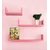 onlinecraft wooden wall shelf (ch980) pink ( U rack shelf)