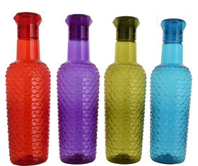 Fish Unbrakable Plastic Water Bottles Set of 4