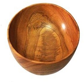 Agri club Neem Wood Plate with Inner Bowl  Handmade  100 Natural