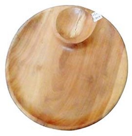 Agri Club Neem Wood Plate With Inner Bowl Handmade 100 Natural