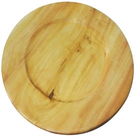 Agri club Neem Wood Dinner Plate Round  Handmade  100 Natural