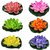 Arham Floating Lotus Medium Multicolor Assorted Artificial Flower Pack Of 6