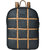 AQUADOR Laptop Backpack with Tan  Black faux vegan leather(AB-S-1513-TANBLACK)