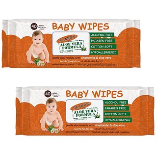Palmer's Baby Wipes (40Sheets)(Pack of 2)