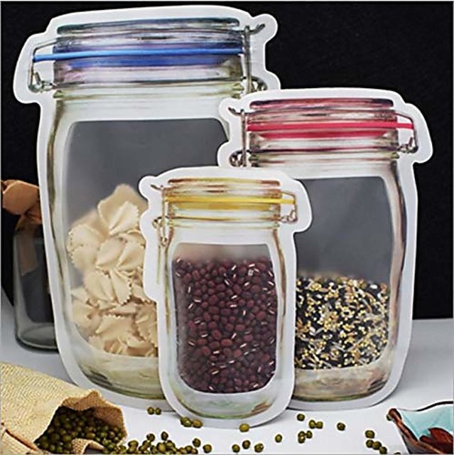 Mason jar zipper online bags