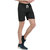 Leebonee Men's Sports Dri Fit Four Way Lycra Shorts with Side Zip Pockets
