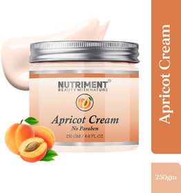 Nutriment Apricot Cream 250gram, for Moisturizing Healthy  Glowing Skin, Paraban Free, Suitable for all skin types