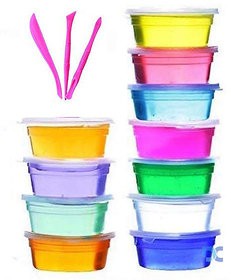 FC 12 pc Colorful Crystal Slime for Kids(Boys,Girls)