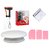 H'ENT Combo of Turn Table with SS Scraper  12pc nozzle,3PC Scraper with Hand Blender