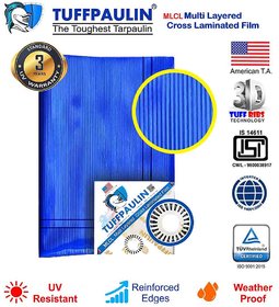 TUFFPAULIN(18X12,Blue) Extreme DutyTarpaulin Waterproof UV Treated 100 Virgin Extra Strong Quality 400 MICRONS