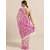 Meia Cream-Coloured & Pink Silk Cotton Woven Design Jamdani Saree