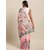 Meia Pink & White Art Silk Printed Maheshwari Saree