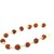 Raviour Lifestyle Original 5 Mukhi 5 Face Golden Cap Rudraksha Bracelet for Men and Women