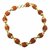 Raviour Lifestyle Original 5 Mukhi 5 Face Golden Cap Rudraksha Bracelet for Men and Women