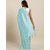 Meia Blue & Silver-Toned Silk Blend Woven Design Baluchari Saree